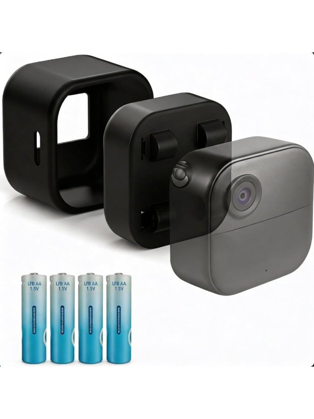 4 PCS Battery Extension Pack for Blink Outdoor 6000mAh, Waterproof Silicone